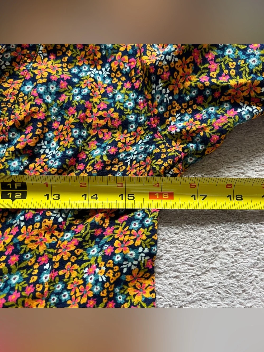 Free People I Found You Floral Blouse Puff Sleeve Boho Cotton Peasant Sz M
